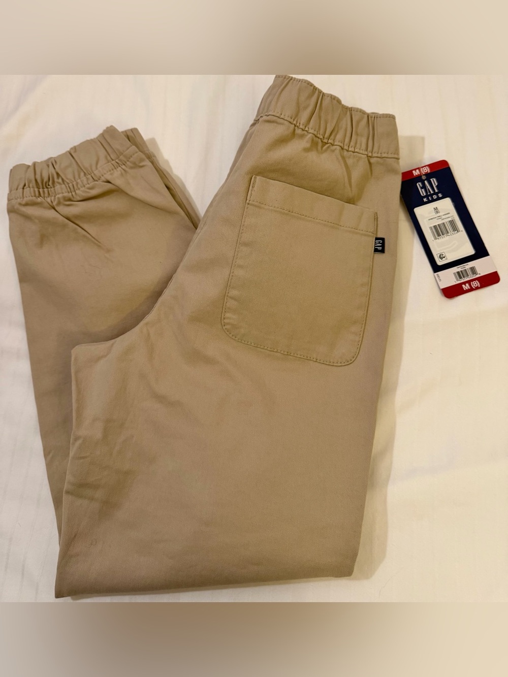 Gap kids stretch twill joggers size M new with tags